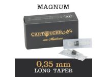 M+ Magnum (M1) tattoo cartridges - Ø 0.35 mm - Long Taper | Itc.