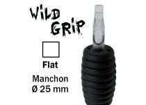 Sterile tube Flat nozzle - Rubber grip 25 mm | Wild Grip