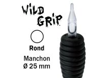 Sterile tube Round nozzle - Rubber grip 25 mm | Wild Grip