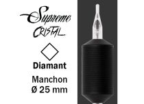 Sterile tube Diamond nozzle - Silicone grip 25 mm | Supreme Cristal