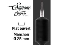 Sterile tube Flat nozzle - Silicone grip 25 mm | Supreme Cristal