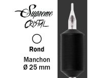 Sterile tube Round nozzle - Silicone grip 25 mm | Supreme Cristal
