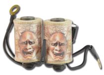 Wired coils with capacitor Noh mask pattern | Sunskin
