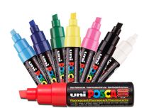 8mm chisel tip marker à l'unité | Posca