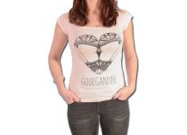 Women's T-Shirt LAST WHISPER motif La Gourgandine Pink