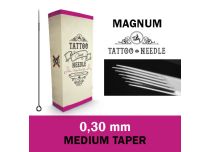 Magnum (M1) sterile needles 0.30 mm - Medium Taper | Tattoo Needle
