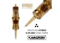 Cartouche de tatouage  Traceuse (RL) - &Oslash; 0,35 mm - Long Taper | Kwadron Hybrid