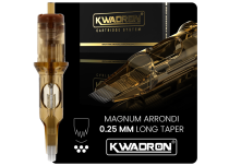 Magnum Round Tattoo Cartridge (RM) - Ø 0.25 mm - Long Taper | Kwadron