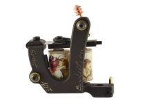 Coil tattoo gun Big-V Evolution Old Black Liner Frame | Sunskin