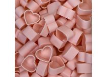 Natural biodegradable caps pastel pink heart x100 pcs | CRAZY CUP
