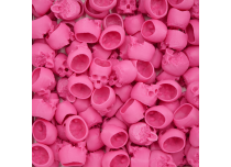 Natural biodegradable caps small pink skull x100 pcs | CRAZY CUP