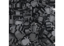 Natural biodegradable bone-in skull caps black matte x100 pcs | CRAZY CUP