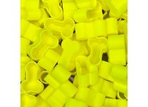 Natural biodegradable caps small fluorescent yellow willy x100 pcs | CRAZY CUP