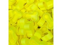 Natural biodegradable caps large fluorescent yellow willy x100 pcs | CRAZY CUP