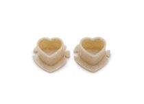 Biodegradable caps Ø 13mm Heart design 200pcs pack