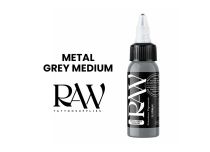 Encre de Tatouage RAW Platinum, stérile, coloris : Metal Grey Medium