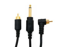 Straight or angled RCA clip-cord