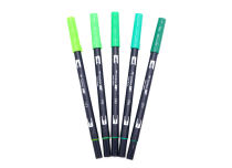 Green colored markers à l'Unité ou en Pochette | Tombow