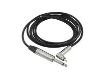 Clip Cord VMOTHS Jack 6.35 / RCA angled Length 2m Black