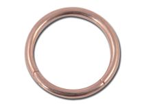Steel Ring Rose Gold Hinge | Itc