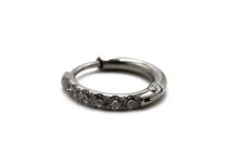 Steel Ring Hinge with Inlaid Strass | Itc