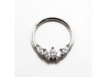 Steel Hinge 5 Strass Canopies White | Itc