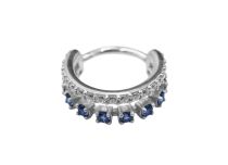 Hinge ring cocr 1.2X10 double circle multi strass