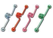 Barbell Steel Industrial Ball 5 mm pattern Spring Colored | Itc