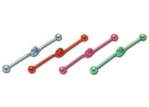 Barbell Steel Industrial Ball 5 mm pattern Spiral Colored 10 mm | Itc