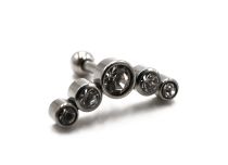 Barbell Acier Spécial Tragus Strass coloré | Itc