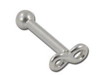 Barbell Steel pattern Infini, Ball 3 mm | Itc