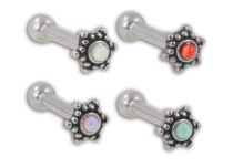 Barbell Acier Interne Etoile Opale | Itc