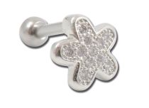 Flowered Star Steel Barbell | Itc