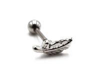 Labret Acier motif Plume | Itc