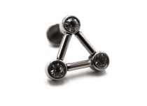 Labret Steel Triangle Strass Pattern | Itc