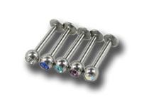 Labret Titanium Crystal 2.5 mm Colored Facet | Itc