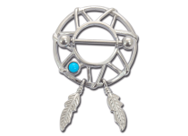 Steel Nipple Jewel Clickers Dream Catcher | Itc