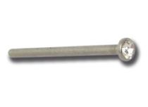 Stud Straight Nose Steel 1 mm to Ball 2.3 mm - Cristal Coloré | Itc