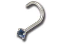 Stud Nose Titanium 0.8 mm Cristal Griffé Coloré 2.5 mm | Itc