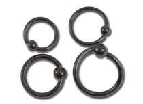 Steel Ring Black Twist | Itc