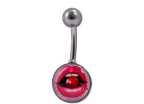Banana Steel Balls 6 / 12 mm motif Lips and Cherry | Itc