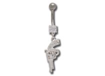 Banana Steel Fancy White Crystal Pistol pattern | Itc