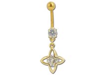 Banana Steel Gold Fantasy Crystal Star motif | Itc