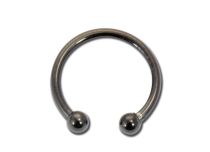 Faux Horseshoe Septum Steel Black | Itc