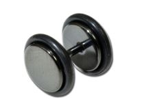 Faux Plug Steel black | Itc