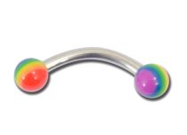 3 mm Rainbow Acrylic Ball Steel Banana | Itc