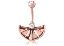 Banana Triangle Rose Gold with Cristal Central | Itc