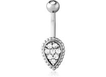 Banana Surgical Steel Drop with Strass | Itc