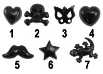 Accessory Steel Black patterned screw | Itc