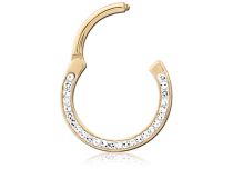White Rhinestone Chantier Ring | Itc